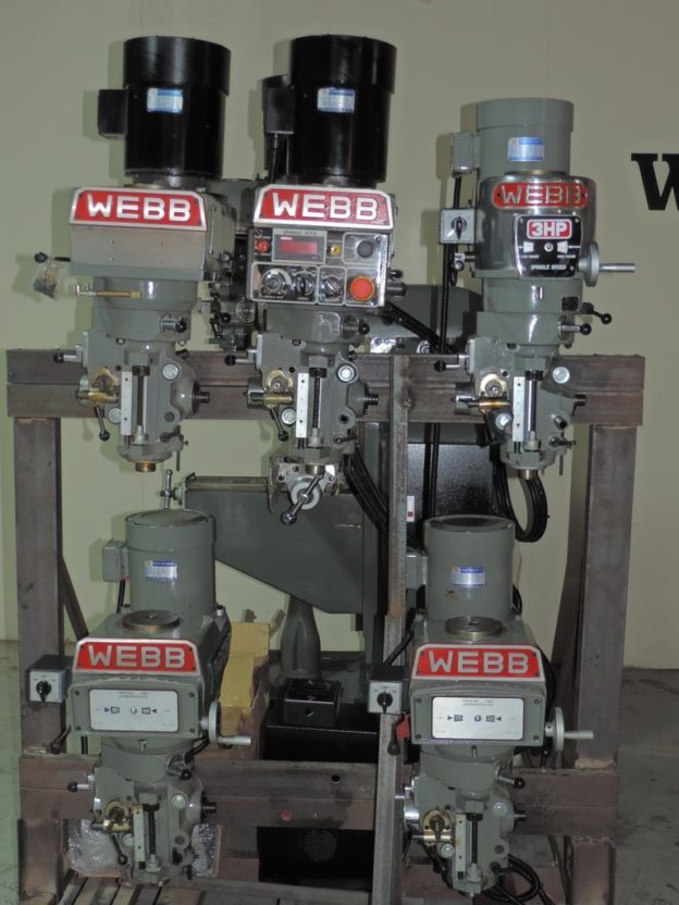 WEBB Mill Heads 3 b Machinery